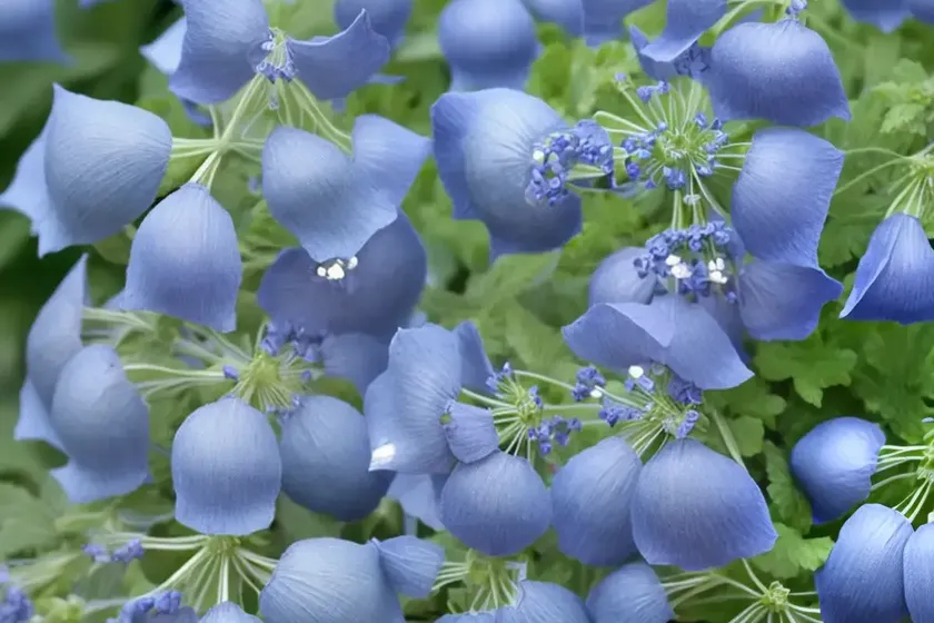Polemonium caeruleum ‘bambino blue’ (jacob’s ladder) — photo 3