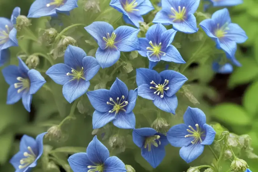 Polemonium reptans (creeping jacob’s ladder) — photo 3