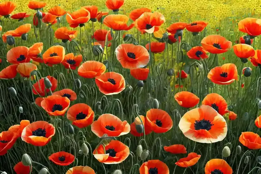 Poppy agremona (papaver argemone) — photo 2