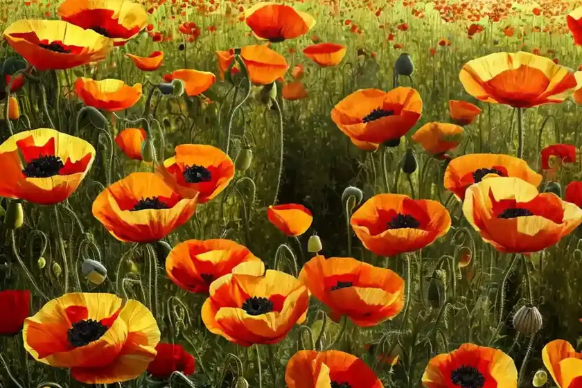 Poppy agremona (papaver argemone)