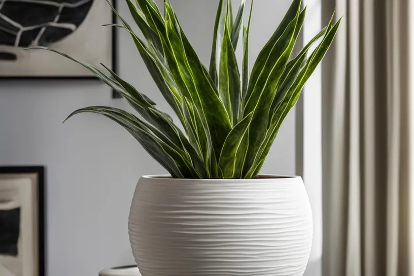 Pot for snake plant