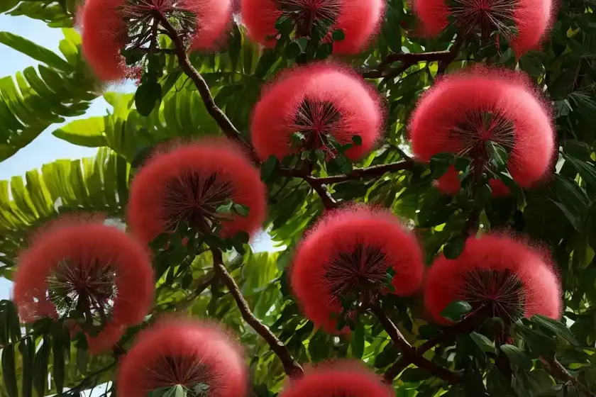 Powder Puff Tree (Calliandra Haematocephala) — photo 2