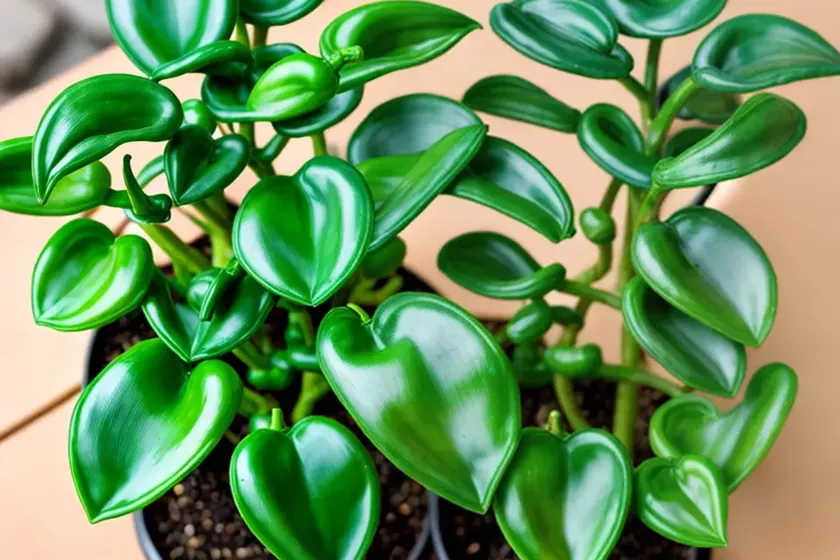Prayer pepper (peperomia dolabriformis kunth)