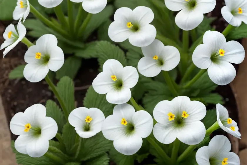 Primula denticulata var. alba (drumstick primula) — photo 3