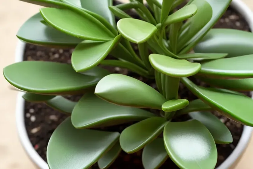 Propeller plant (crassula falcata) — photo 2