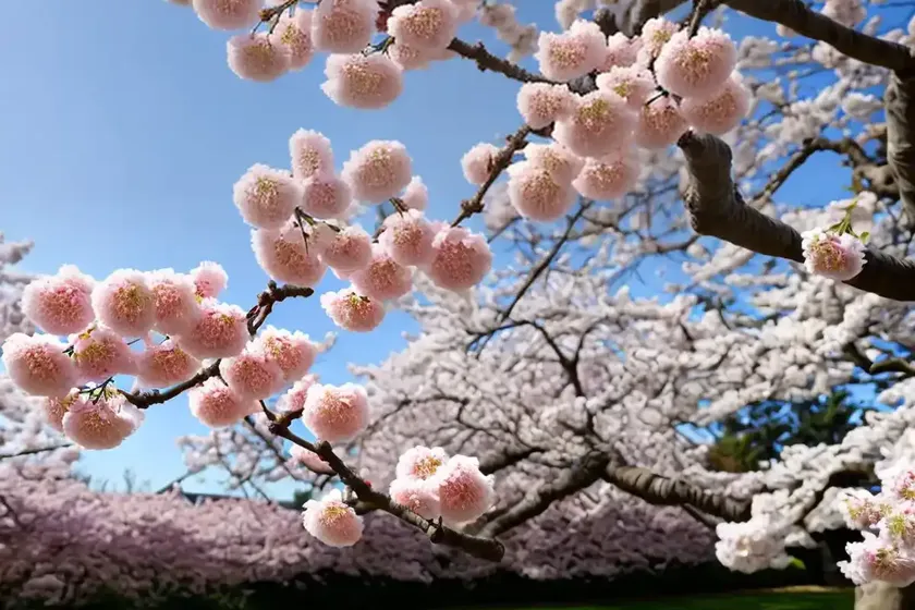 Prunus ‘kanzan’ (japanese flowering cherry) — photo 2