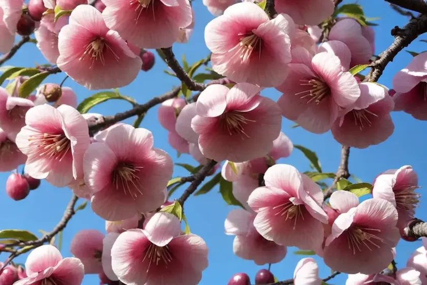 Prunus x subhirtella ‘autumnalis rosea’ (higan cherry) — photo 2