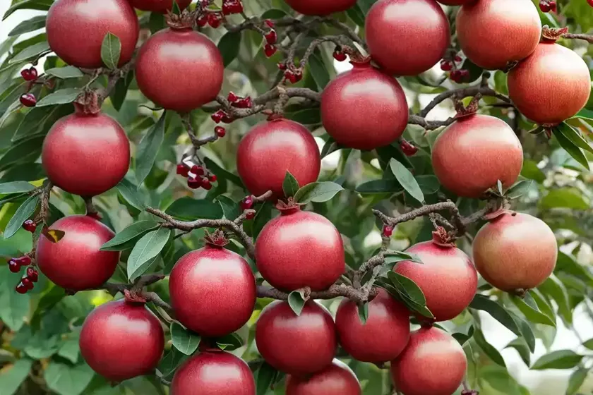 Punica granatum var. nana (dwarf pomegranate)
