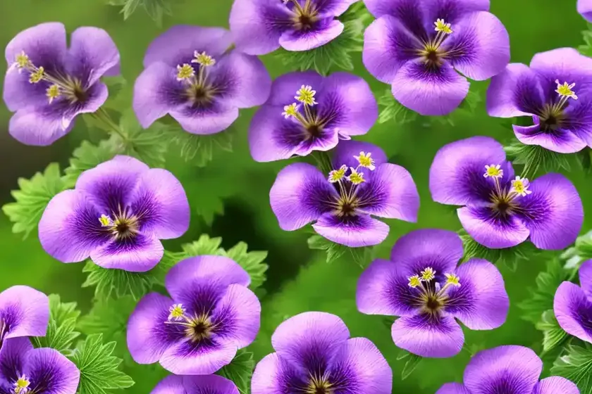 Purple cranesbill (geranium purpureum) — photo 3