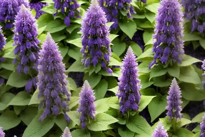 Purple giant hyssop (agastache rugosa ‘golden jubilee’) — photo 3