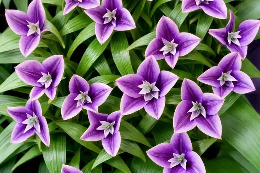 Purple-heart plant (tradescantia pallida) — photo 2