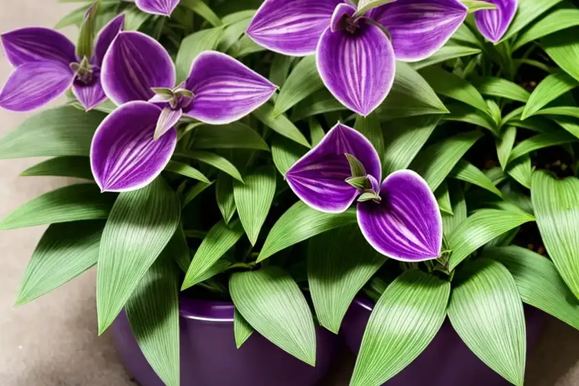 Purple-heart plant (tradescantia pallida) — photo 3