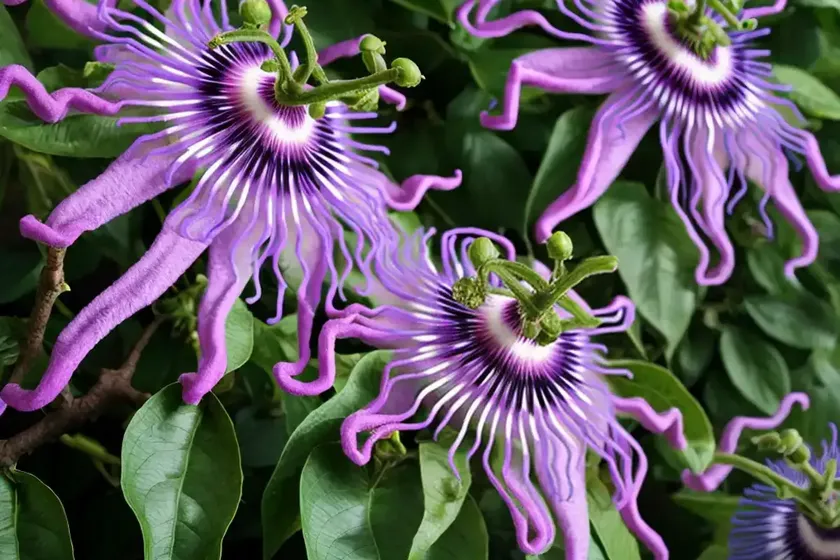 Purple passionflower (passiflora incarnata)