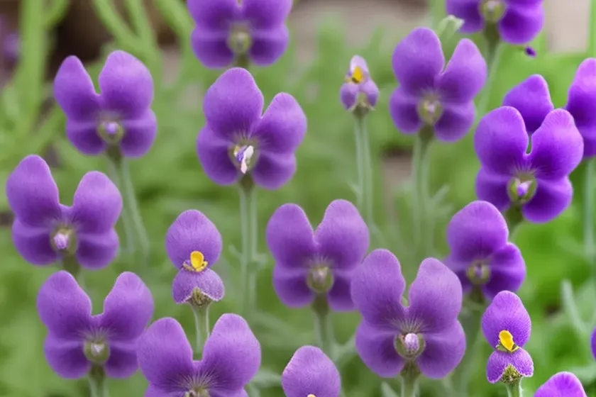 Purple toadflax (linaria purpurea)