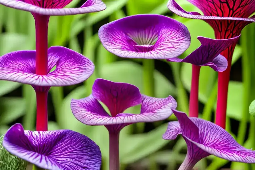 Purple trumpetleaf (sarracenia leucophylla) — photo 2