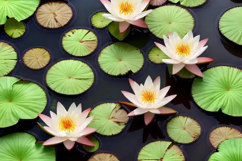 Pygmy water-lily (nymphaea tetragona) — photo 3