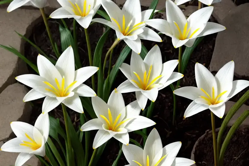 Rain lily (zephyranthes candida) — photo 2
