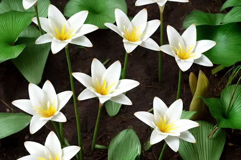 Rain lily (zephyranthes candida) — photo 3