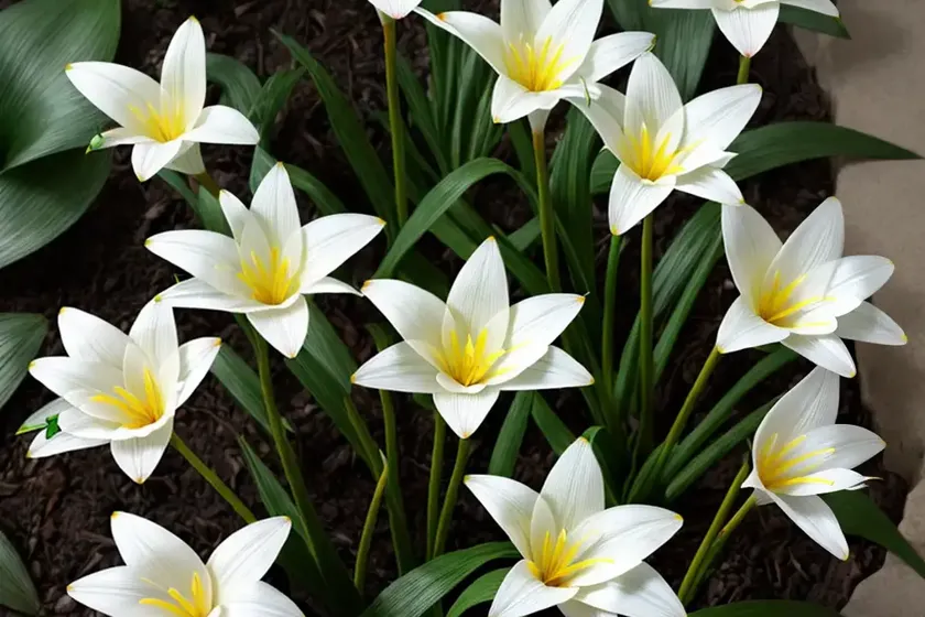 Rain lily (zephyranthes simpsonii) — photo 2