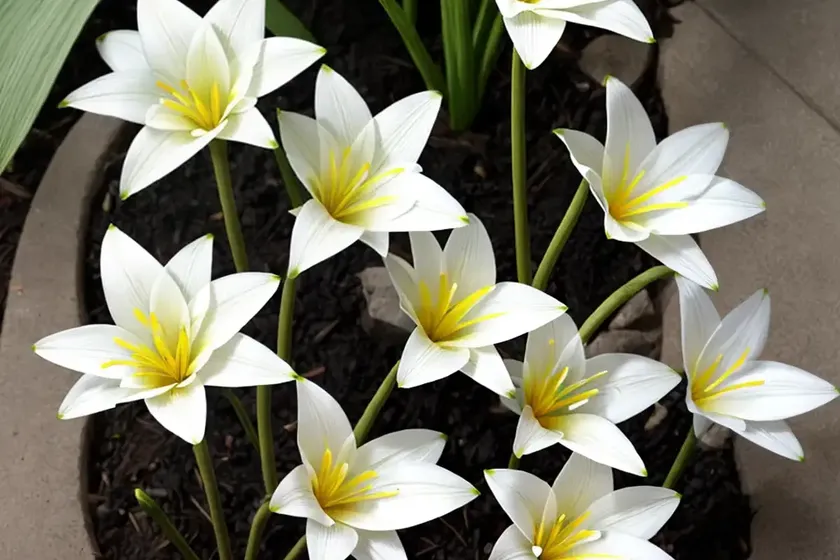 Rain lily (zephyranthes treatiae) — photo 2