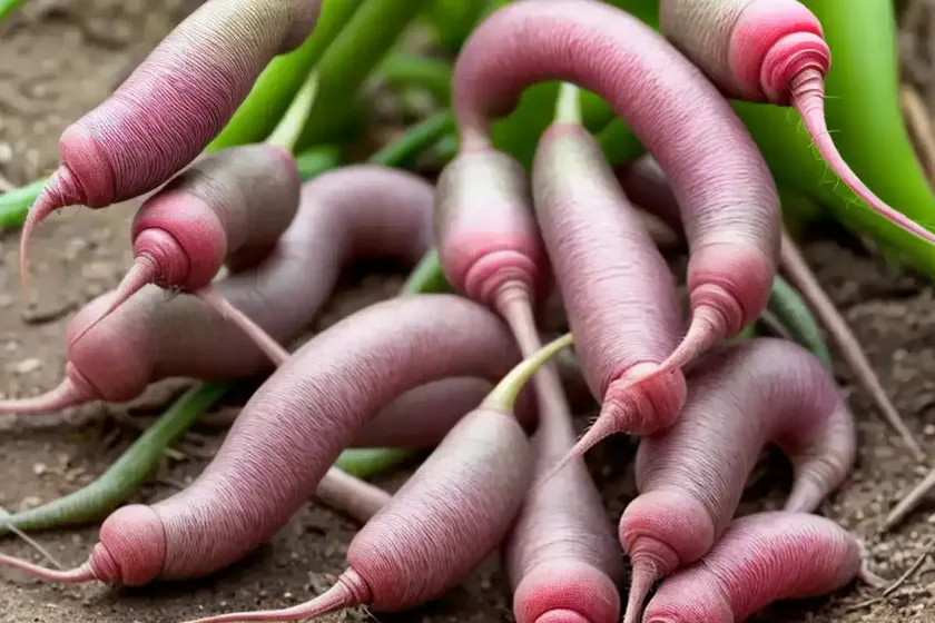 Rat tail radish (raphanus sativus ‘caudatus’) — photo 2