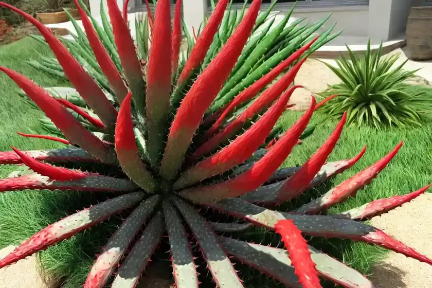 Red Aloe (Aloe Cameronii) — photo 2