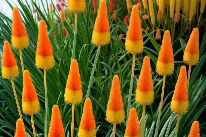 Red-hot poker (kniphofia brachystachya) — photo 2