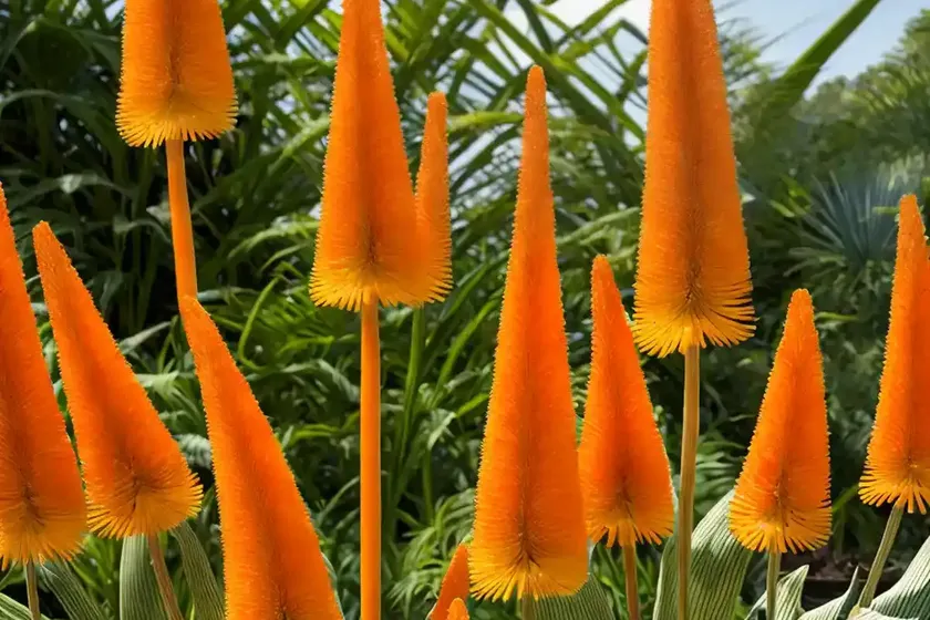 Red-hot poker (kniphofia uvaria ‘echo mango’) — photo 3