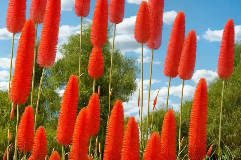 Red hot pokers (kniphofia) — photo 2