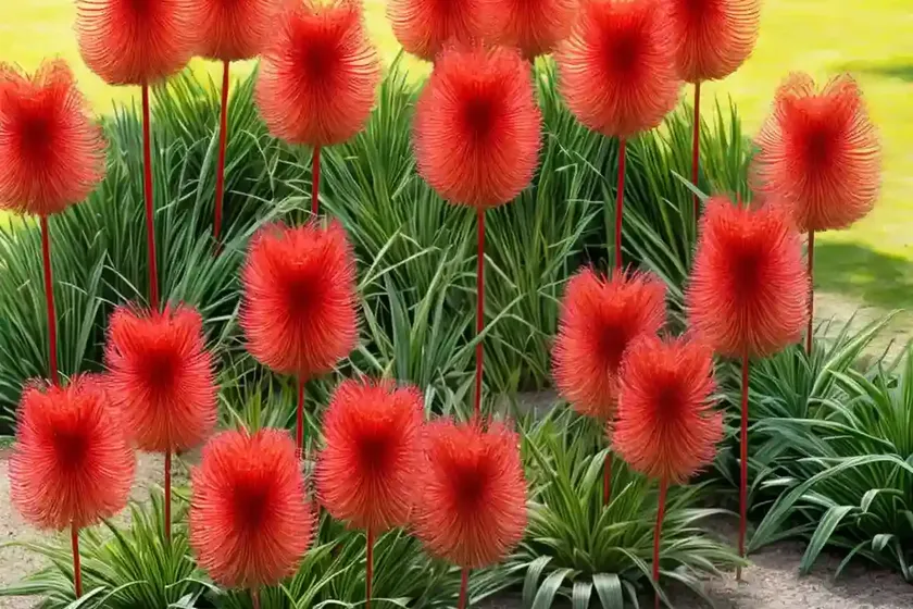 Red hot pokers (kniphofia)
