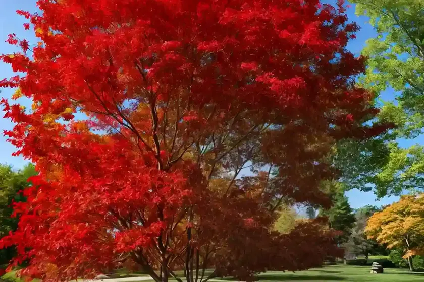 Red maple (acer rubrum ‘autumn flame’) — photo 2