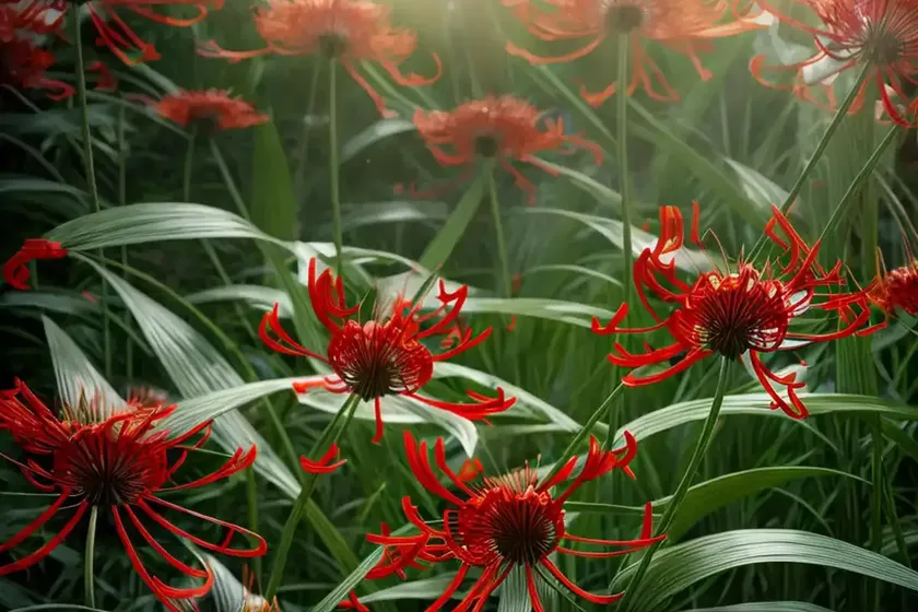 Red spider lily (lycoris radiata)