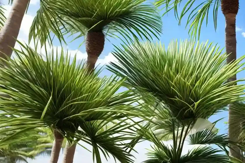Ribbon fan palm (livistona decipiens) — photo 2