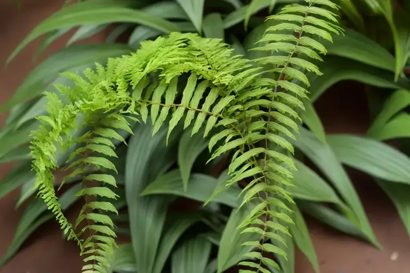 Ribbon fern (ophioglossum pendulum) — photo 2