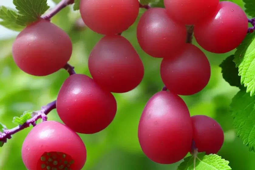 Ribes uva-crispa ‘hinnonmxki rxd’ (gooseberry) — photo 2