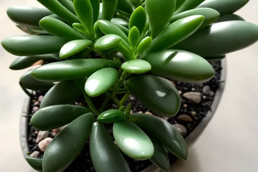 Ripple jade plant (crassula arborescens) — photo 2