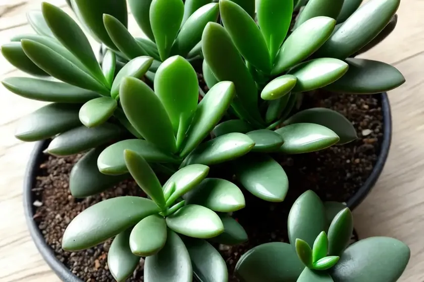 Ripple jade plant (crassula arborescens) — photo 3