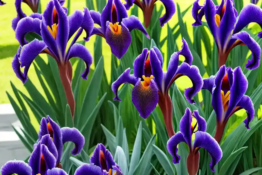Roast-beef plant (iris foetidissima)