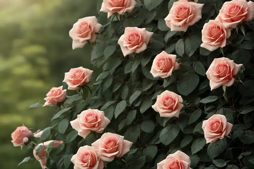 Rosa america (climbing rose) — photo 3