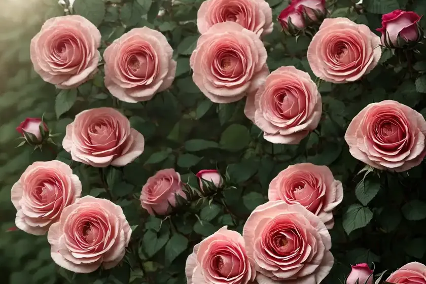 Rosa ‘american pillar’ (rambling rose) — photo 2