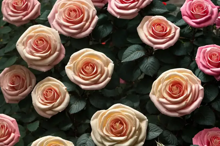 Rosa ‘angel face’ (floribunda rose)