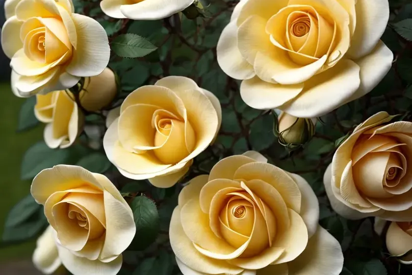 Rosa banksiae ‘lutea’ (lady banks’ rose) — photo 3