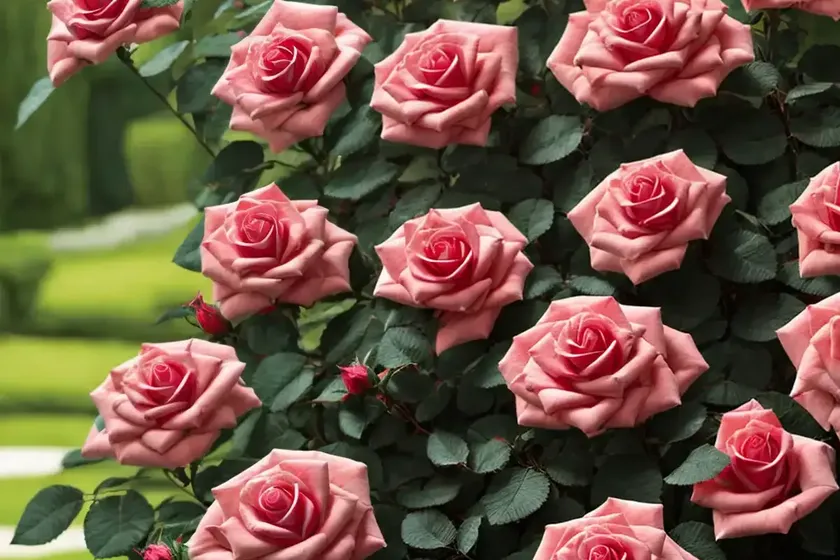 Rosa candy cane cocktail� (floribunda rose)