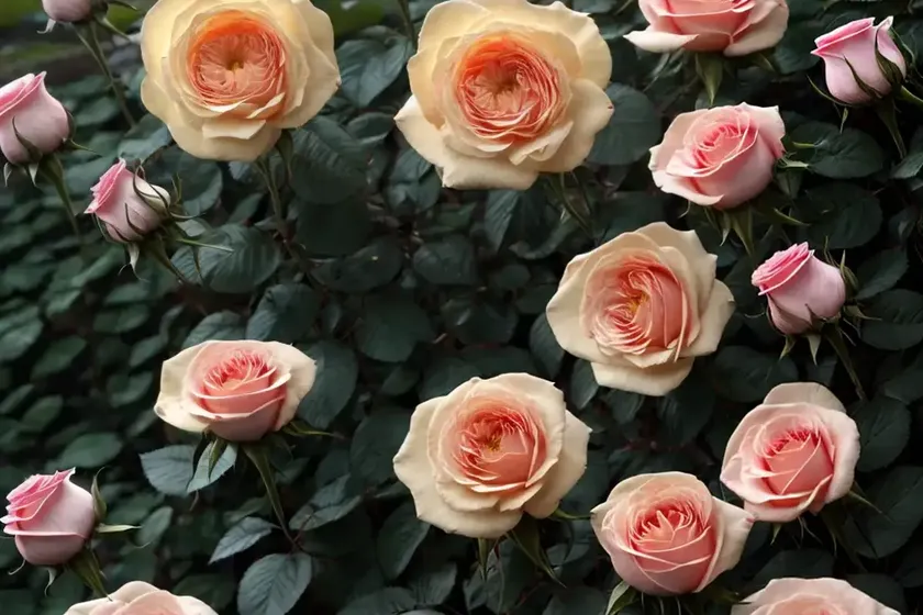 Rosa claire austin (english rose) — photo 3