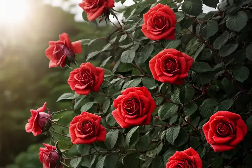 Rosa flammentanz (climbing rose) — photo 2