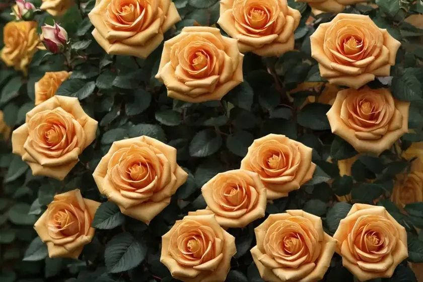 Rosa golden beauty (floribunda rose) — photo 3