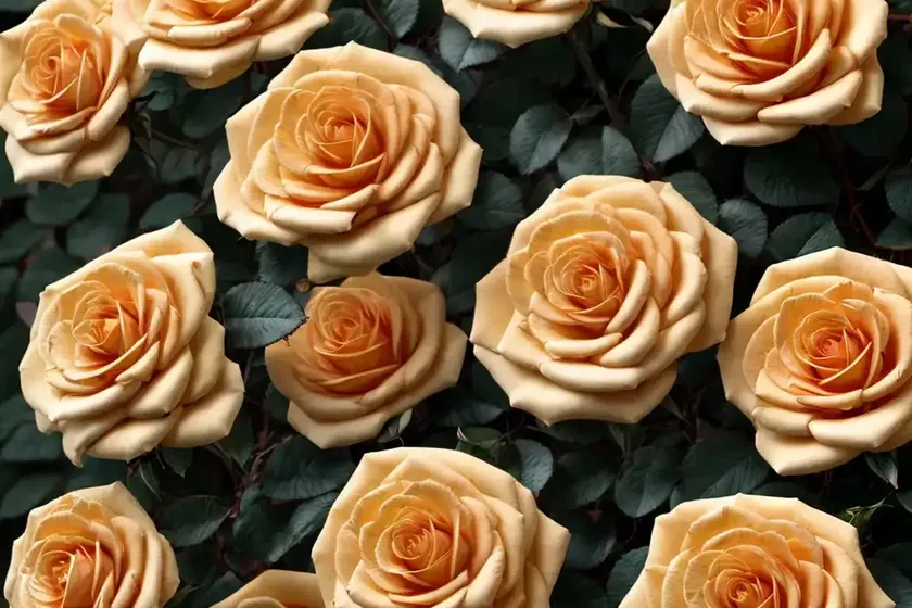 Rosa golden beauty (floribunda rose)