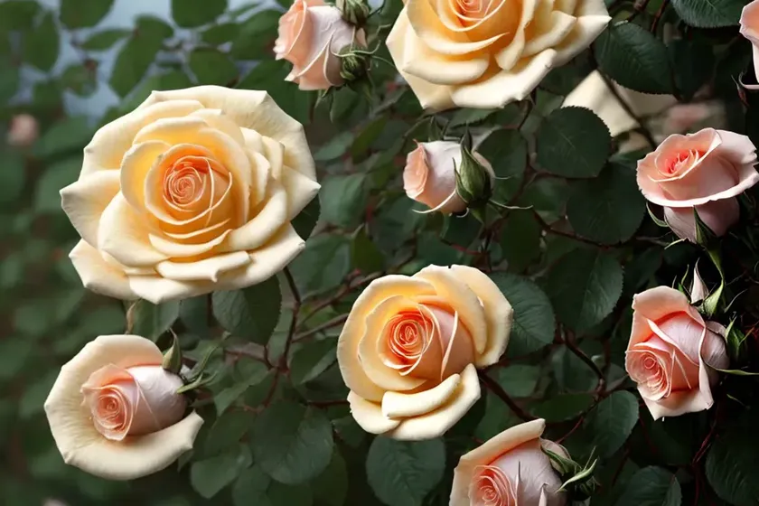 Rosa golden gate (climbing rose) — photo 3