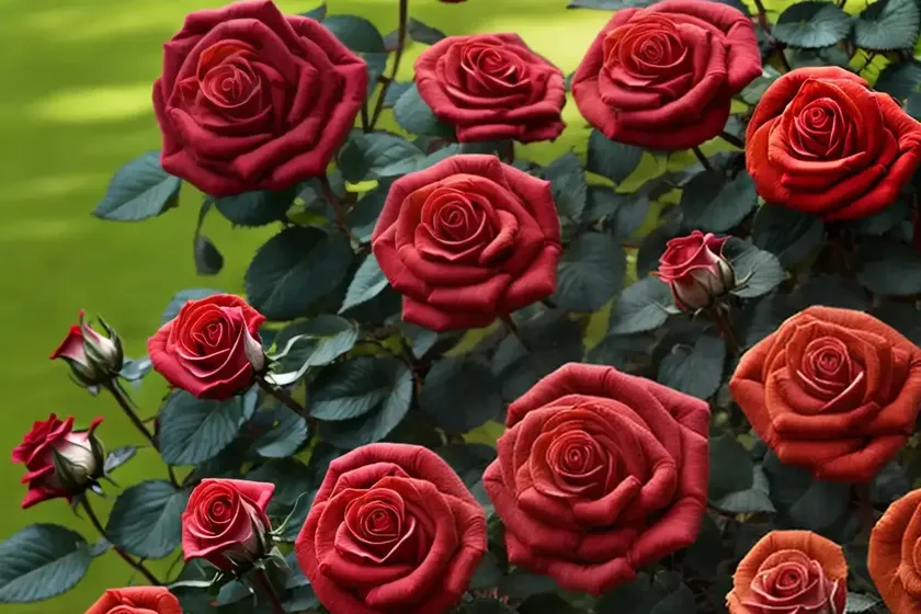 Rosa ketchup & mustard (floribunda rose) — photo 2