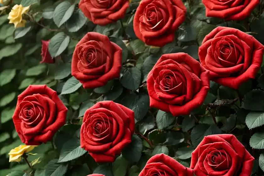 Rosa ketchup & mustard (floribunda rose)